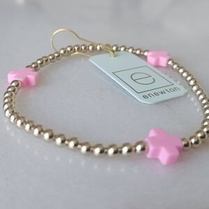 🐷Signature Cross 2mm bright pink🐷